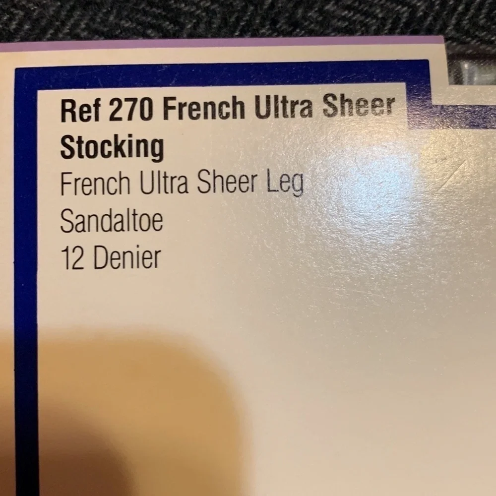 Vintage Givenchy Ultra Sheer Stockings Jet Black Size B New in package
